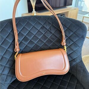 JW PEI Tan Leather Shoulder Bag